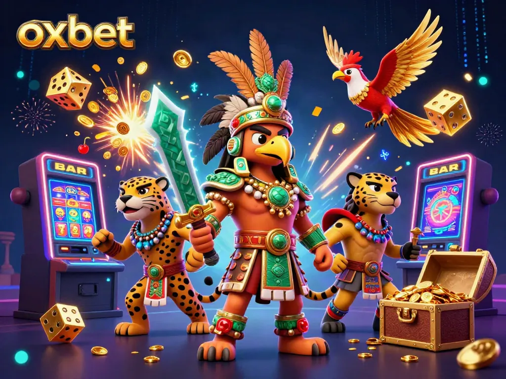 Experience exciting games at Oxbet with an Aztec warrior, jackpot reels, and dynamic bonus elements.