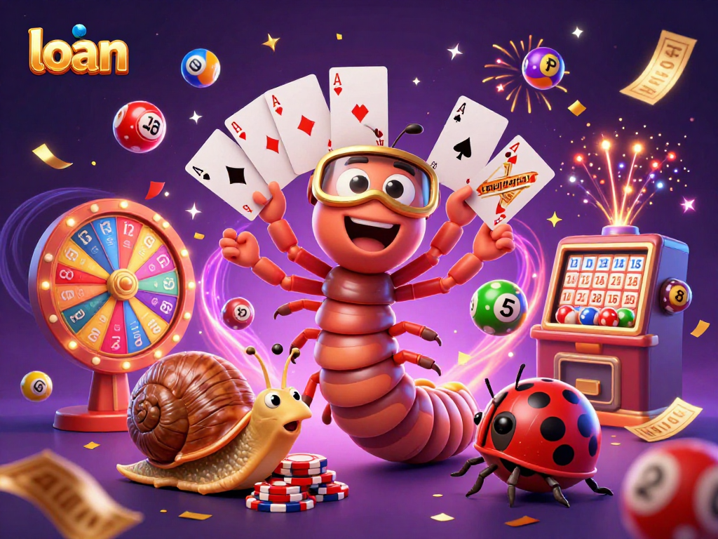 Engage with a loan-themed gaming scene featuring a dealer, high-roller, and excitement.
